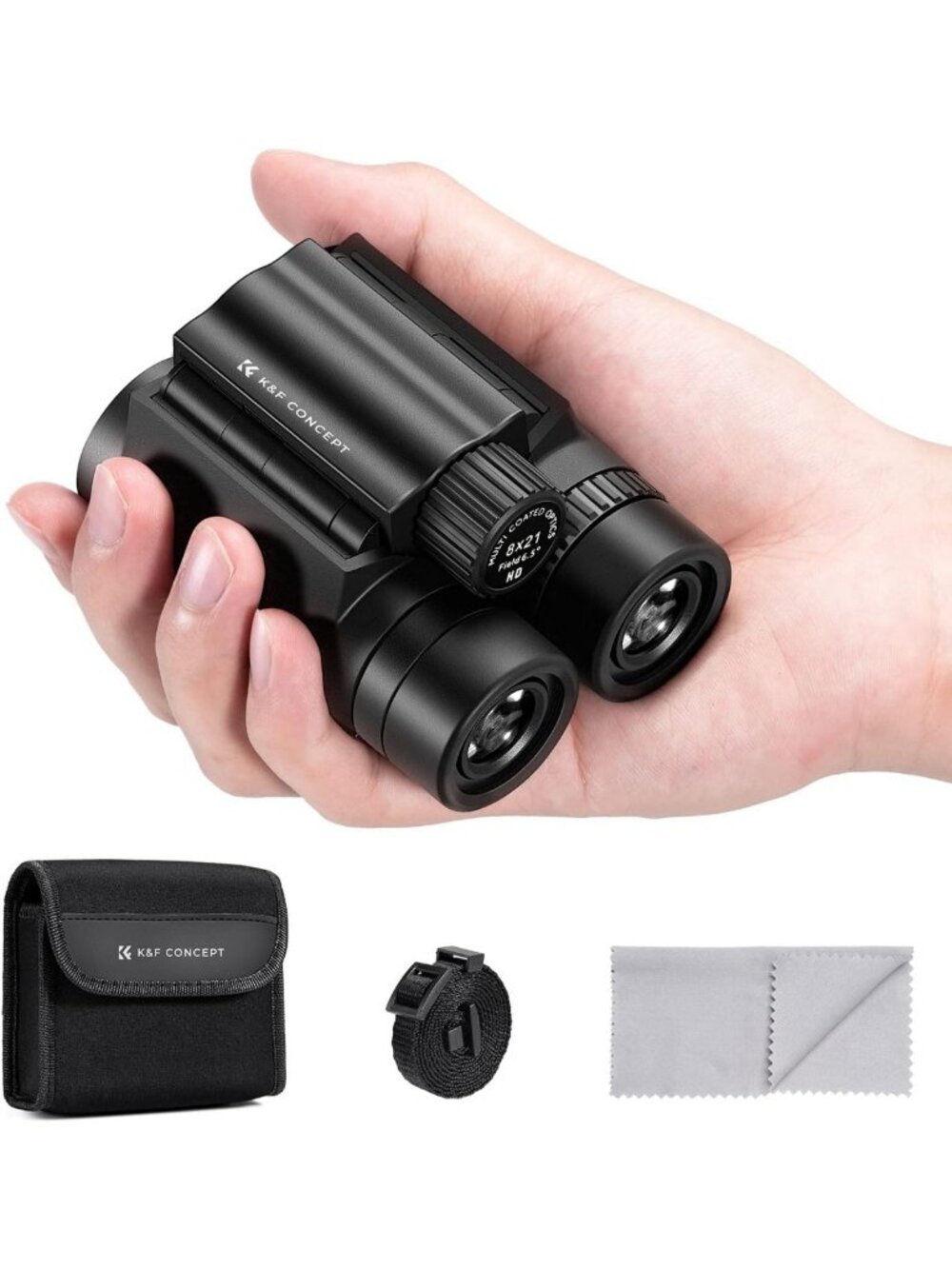 Compact 8x21 Binoculars for Kids & Adults - Waterproof, BAK4 Prism, FMC Lens